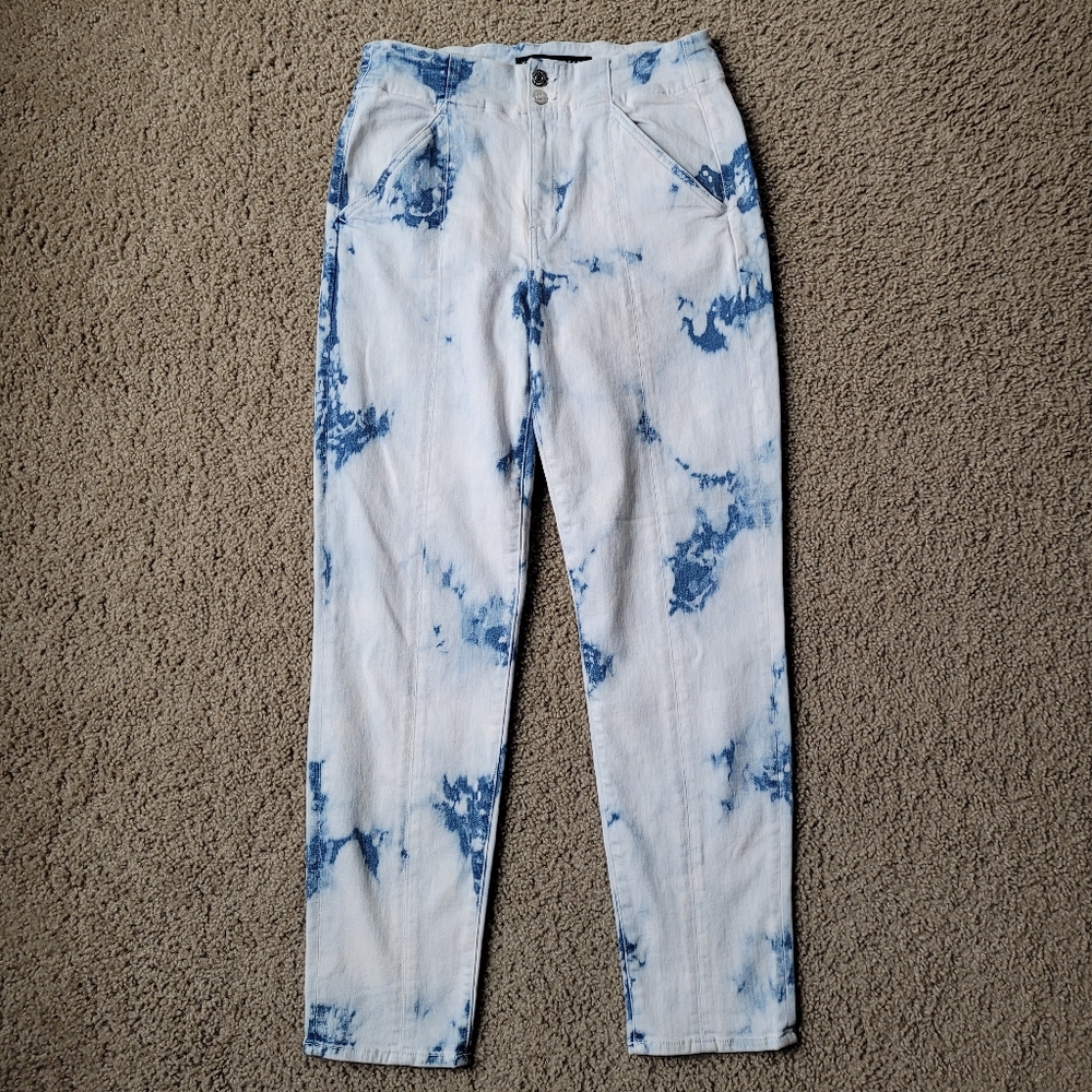 Veronica Beard Kallie High-Rise Tie-Dye Jeans